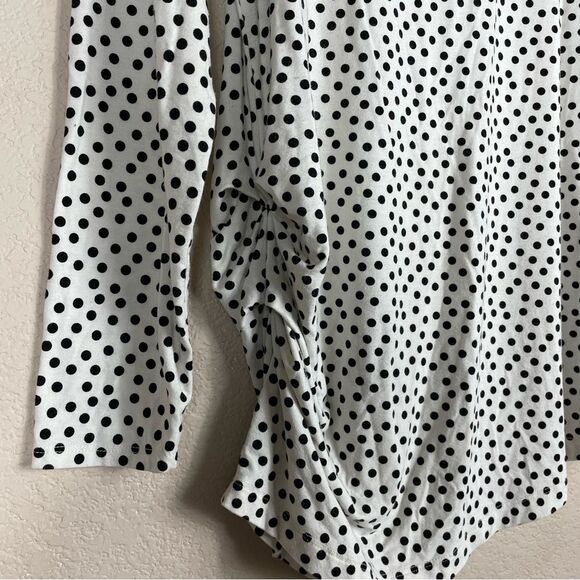 A Pea In The Pod Polka Dot Maternity Top Size L - Picture 3 of 5